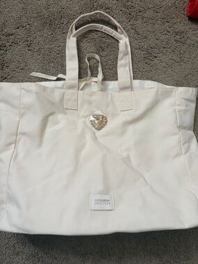 Dolce & Gabbana Cream Devotion Heart-Embellished Tote